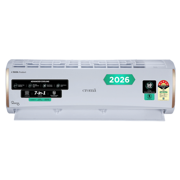 Buy Croma 7 in 1 Convertible 1 Ton 5 Star Inverter Split AC with 4